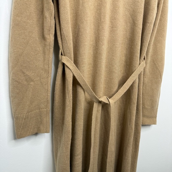 VINCE Wool and Cashmere Belted Sweater Midi Dress - Picture 6 of 9